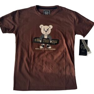 Kids Brown Bear Graphic T Shirt Large 14 16 NWT